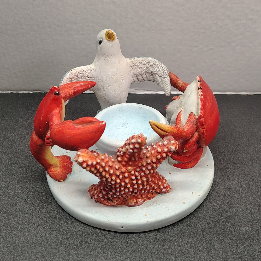 Penco Nautical Sea Creature Candle Holder (Lobster Crab Seagull)